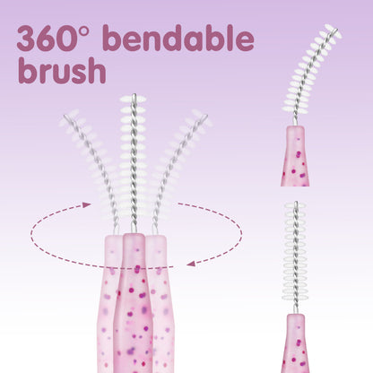 Mini Eyebrow Brush Brow Perm Brush Disposable Lifting Brushes  Bendable Micro Eyelash Brush Applica 2
