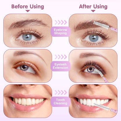 Mini Eyebrow Brush Brow Perm Brush Disposable Lifting Brushes  Bendable Micro Eyelash Brush Applica 1
