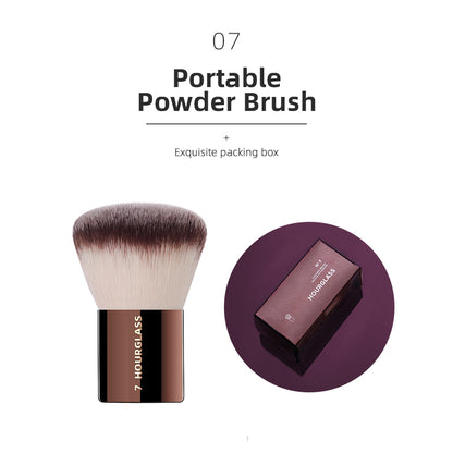 Professional Hourglass Makeup Brushes For Powder Foundation Concealer Blusher Bronzer Eye Shadow Ey 7