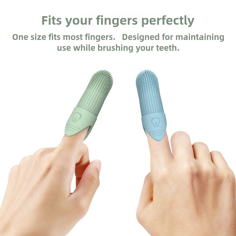 Gentle Finger Toothbrush for Dogs, 360° Cleaning Design with Food Grade Silicone for Easy Pet Dental Care at Home