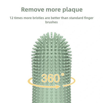Gentle Finger Toothbrush for Dogs, 360° Cleaning Design with Food Grade Silicone for Easy Pet Dental Care at Home