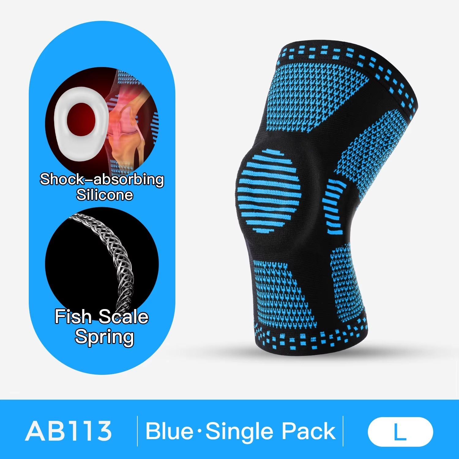 Advanced Silicone Knee Support Brace For Running Sports  Joint Protection 9