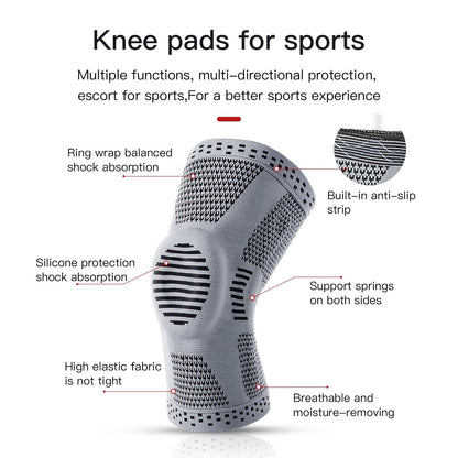 Advanced Silicone Knee Support Brace For Running Sports  Joint Protection 2