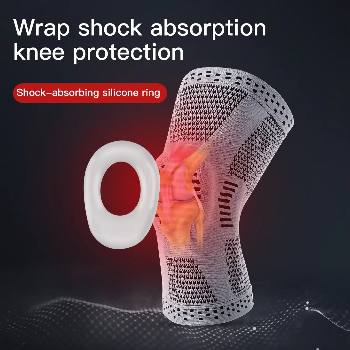 Advanced Silicone Knee Support Brace For Running Sports  Joint Protection 4
