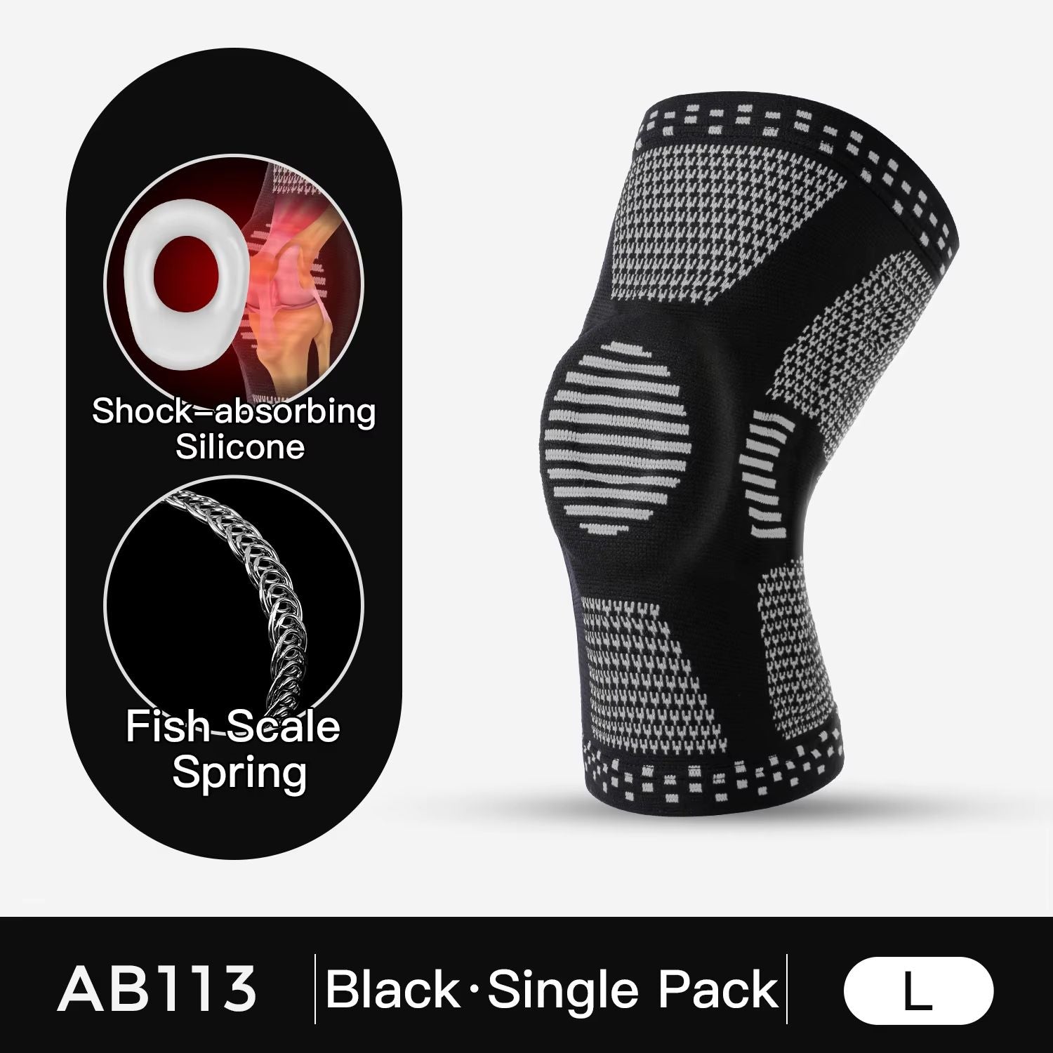 Advanced Silicone Knee Support Brace For Running Sports  Joint Protection 6
