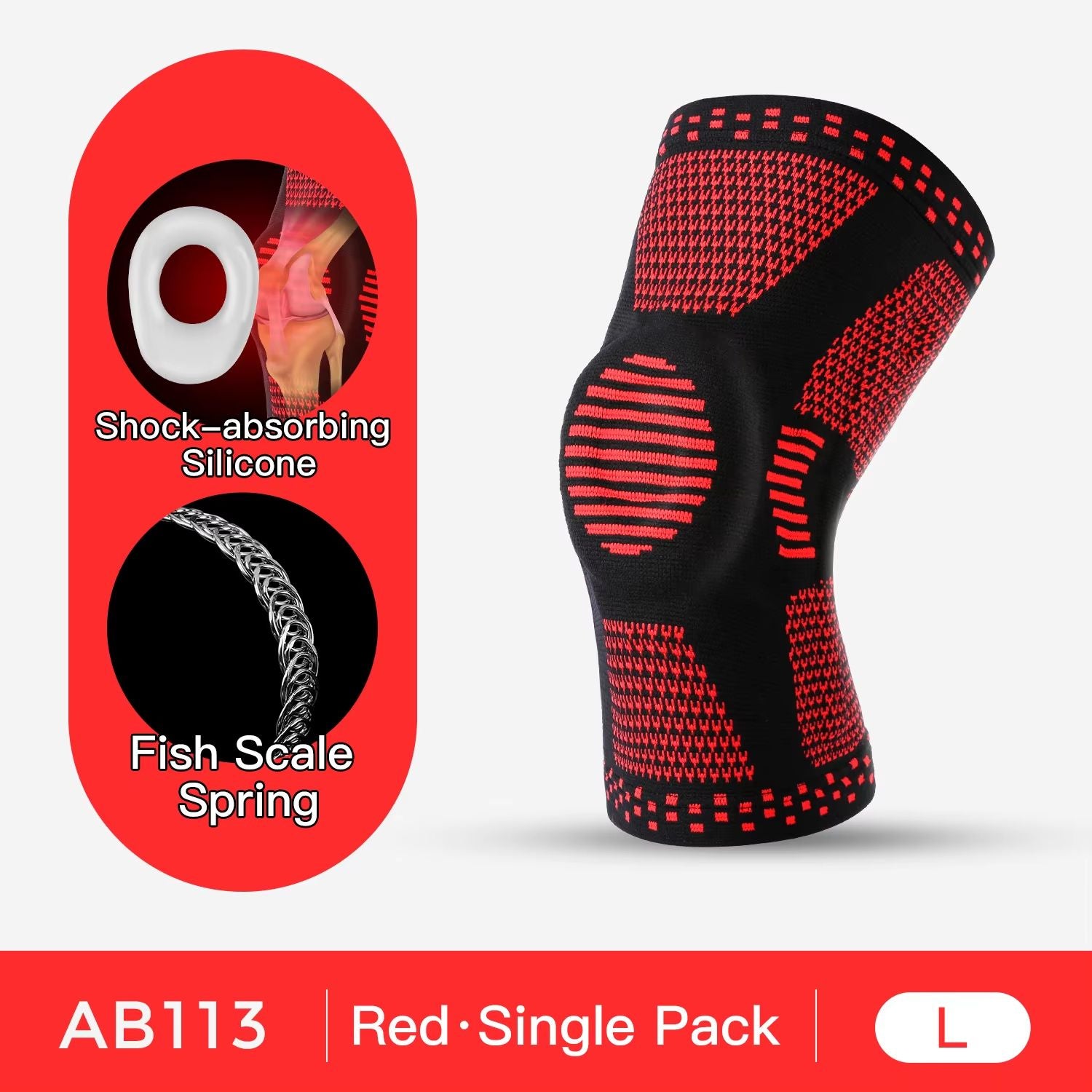 Advanced Silicone Knee Support Brace For Running Sports  Joint Protection 7