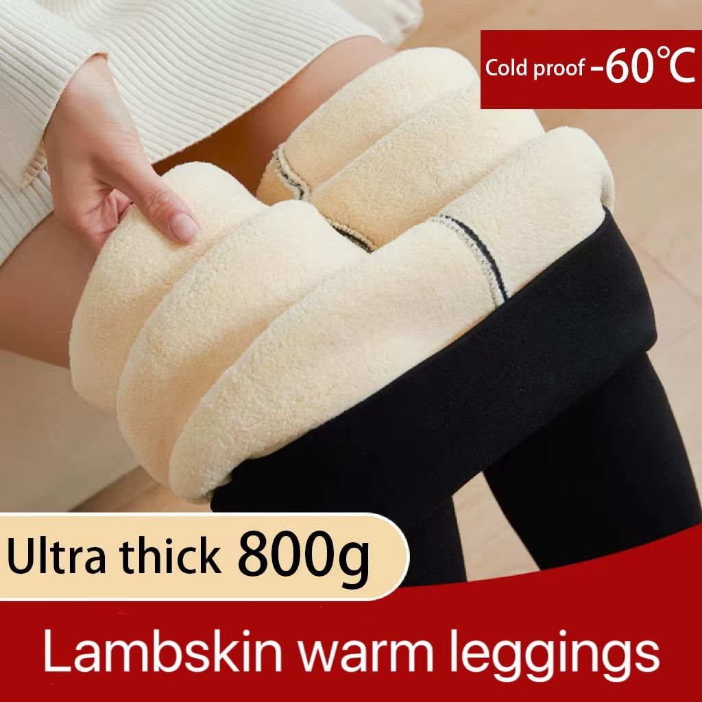 Womens Extra Thick Winter Leggings  Cotton Thermal High Waist Slim Fit Pants 8