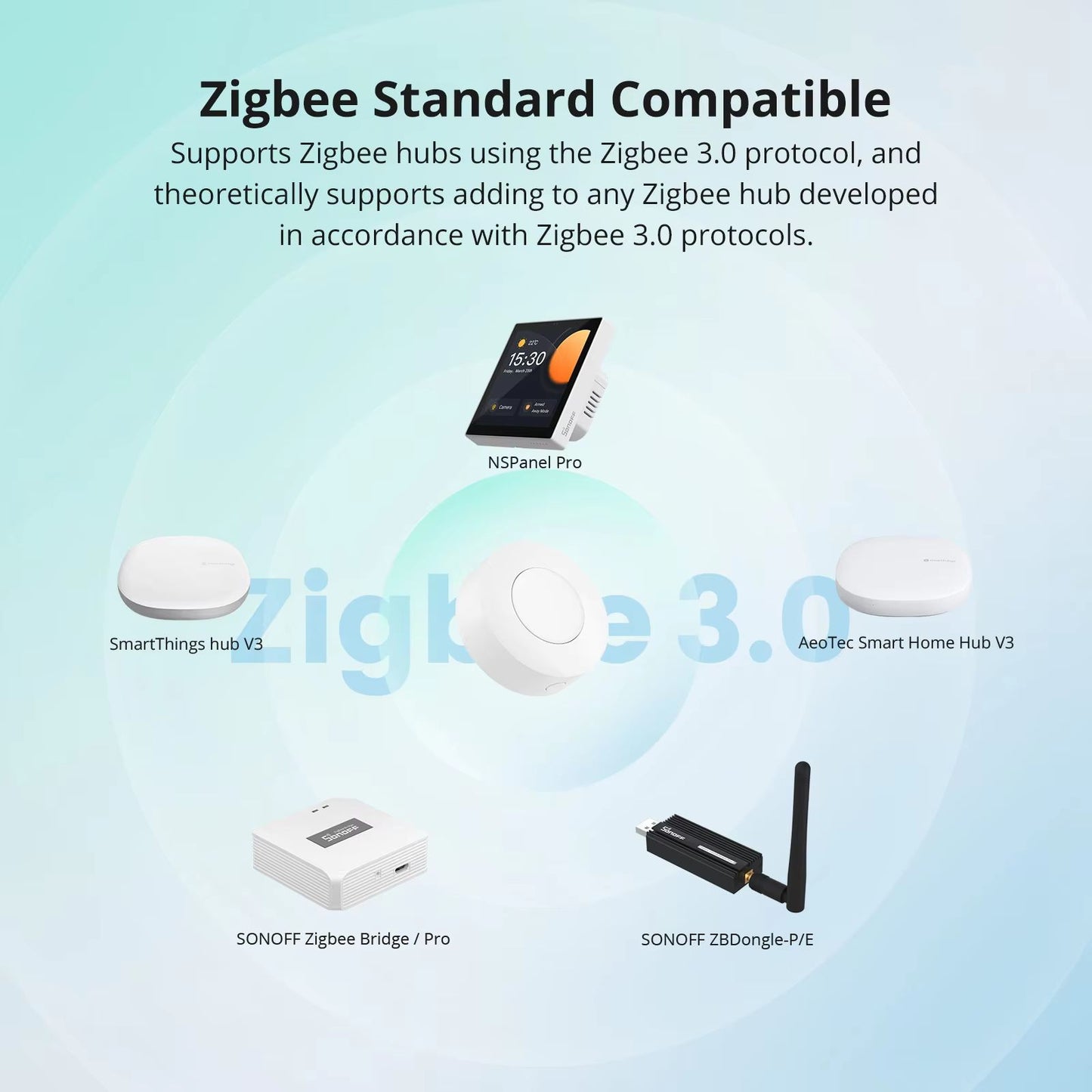 SONOFF SNZB01P Zigbee Wireless Smart Switch  Custom Action Button For Smart Home Automation 3