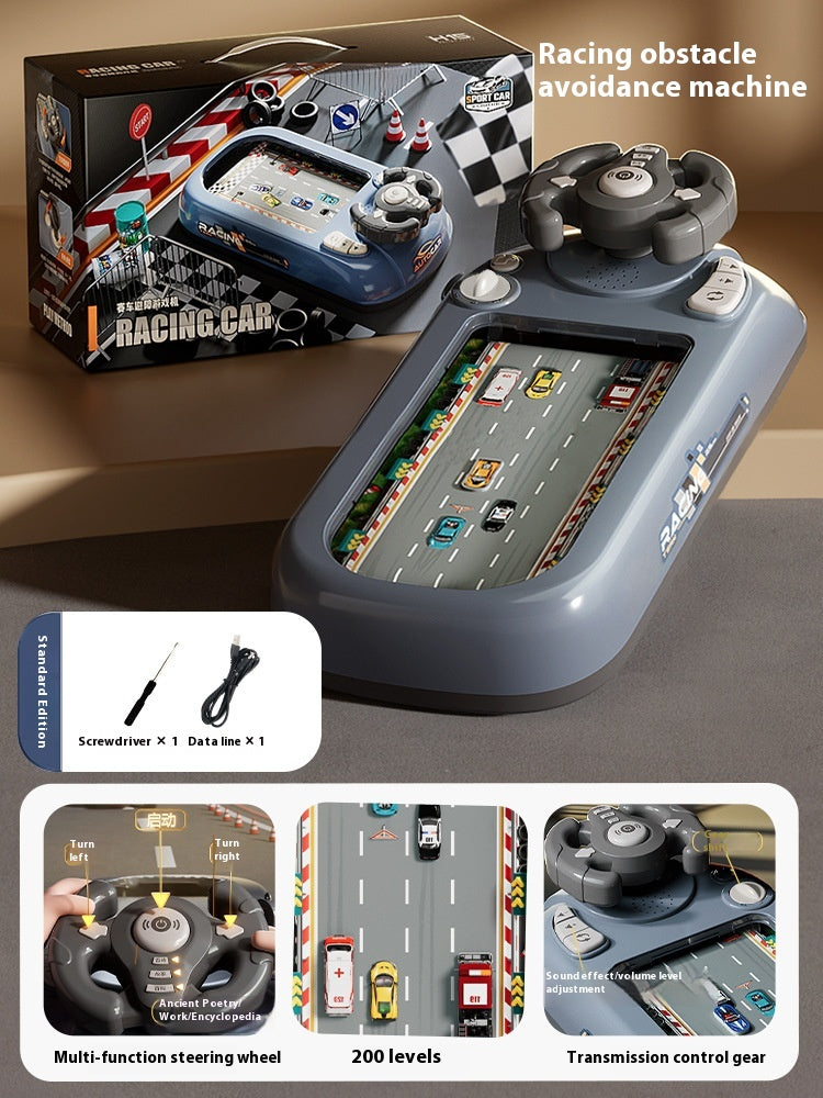 Kids Steering Wheel Toy Electronic Simulation Racing Game With Realistic Sounds  LED Lights Adventu 6