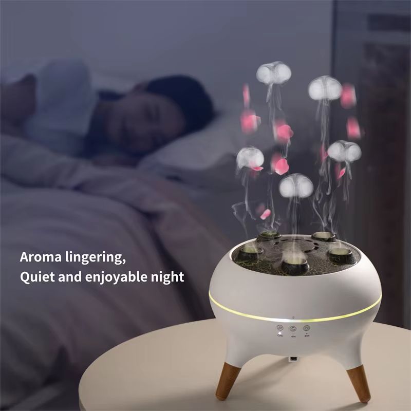 Dynamic Multi-Spray Flame Humidifier with Remote Control & Colorful LED Lights