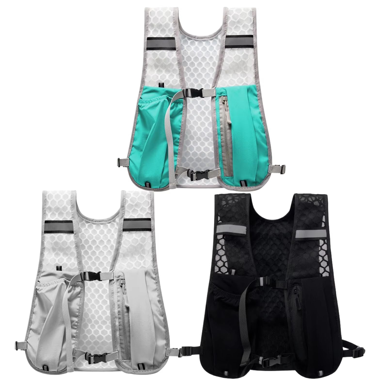 Lightweight Running Hydration Vest with Water Bottle Storage & Phone Holder