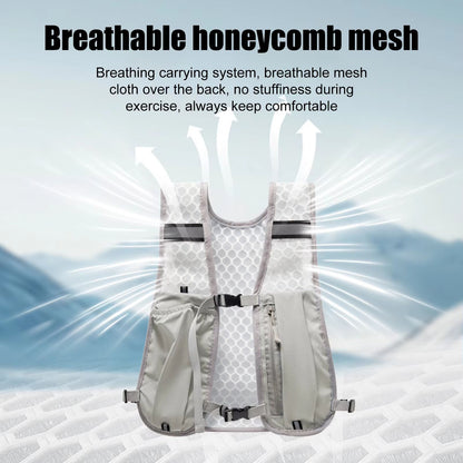 Lightweight Running Hydration Vest With Water Bottle Storage  Phone Holder 5