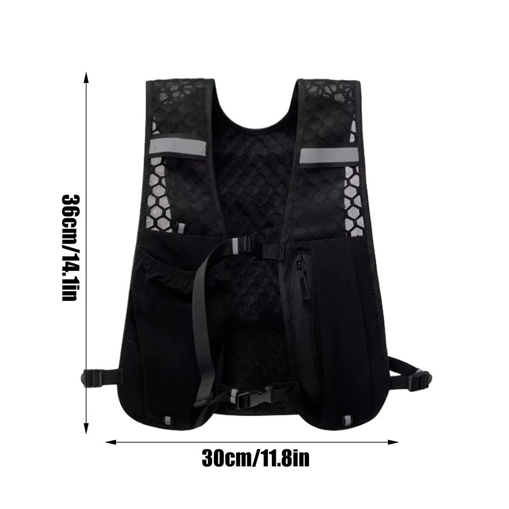 Lightweight Running Hydration Vest With Water Bottle Storage  Phone Holder 7