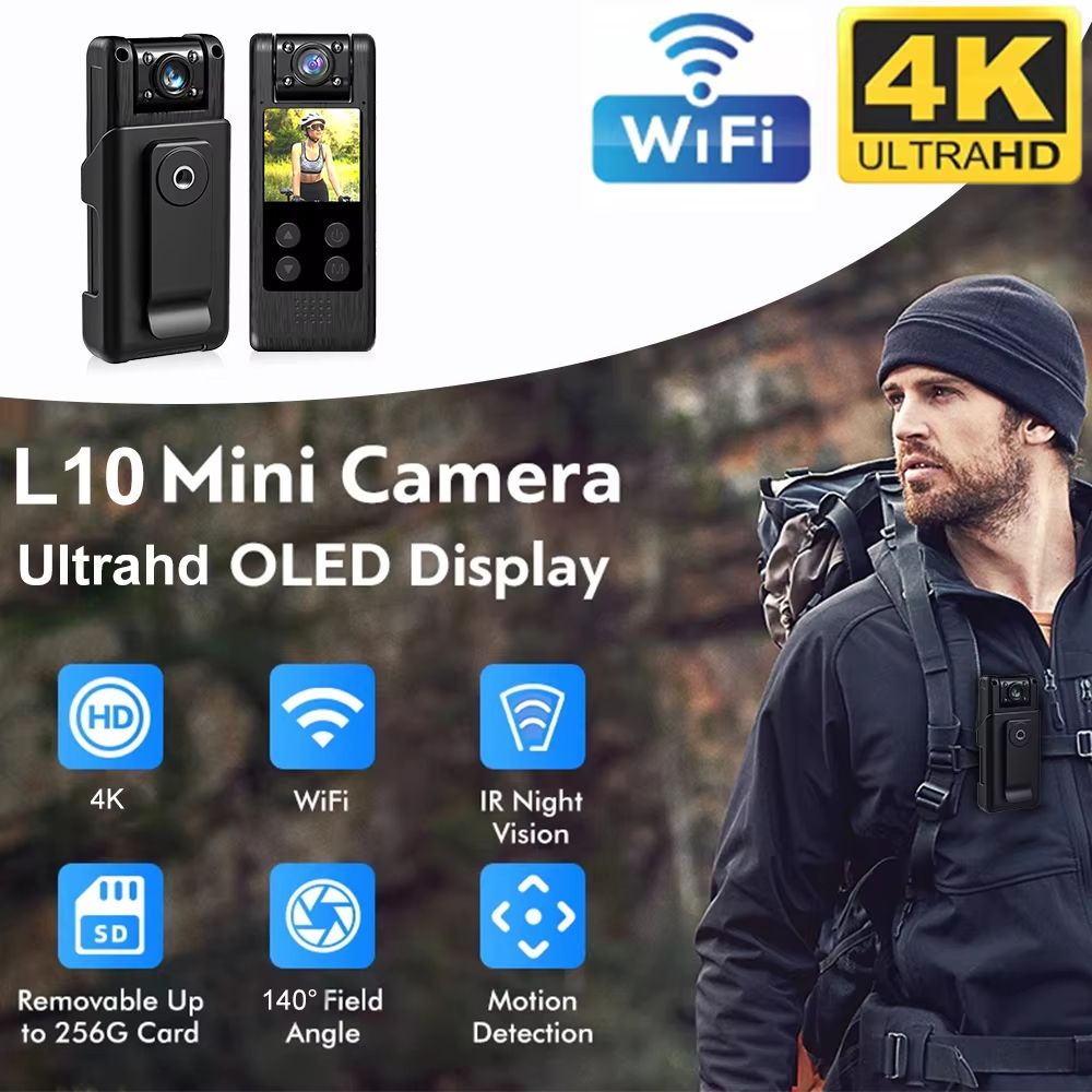 Ultra HD 4K Mini Camera With WiFi  Night Vision  Portable Digital Body Camcorder 1