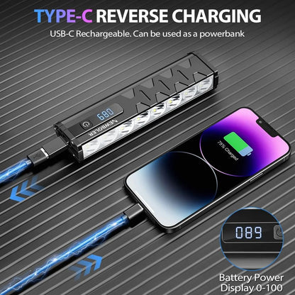 High Power Bicycle Front Light 10000 Lumen USB Rechargeable Waterproof Cycling Lamp 6