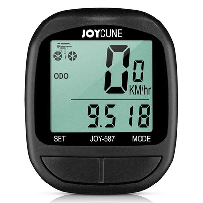 Waterproof Wired Bike Computer with LED Display and Odometer