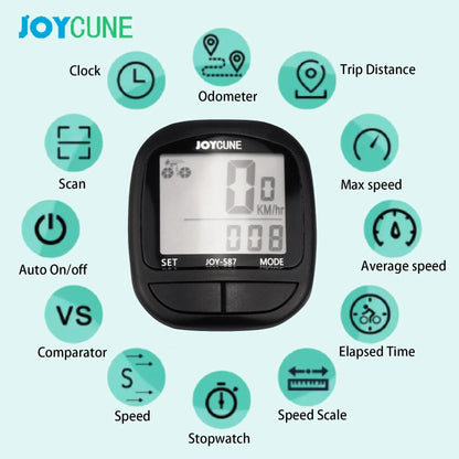 Waterproof Wired Bike Computer With LED Display And Odometer 2