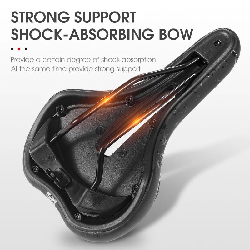 Ergonomic Bicycle Seat Cushion With Breathable PU For Road And Mountain Bikes 4