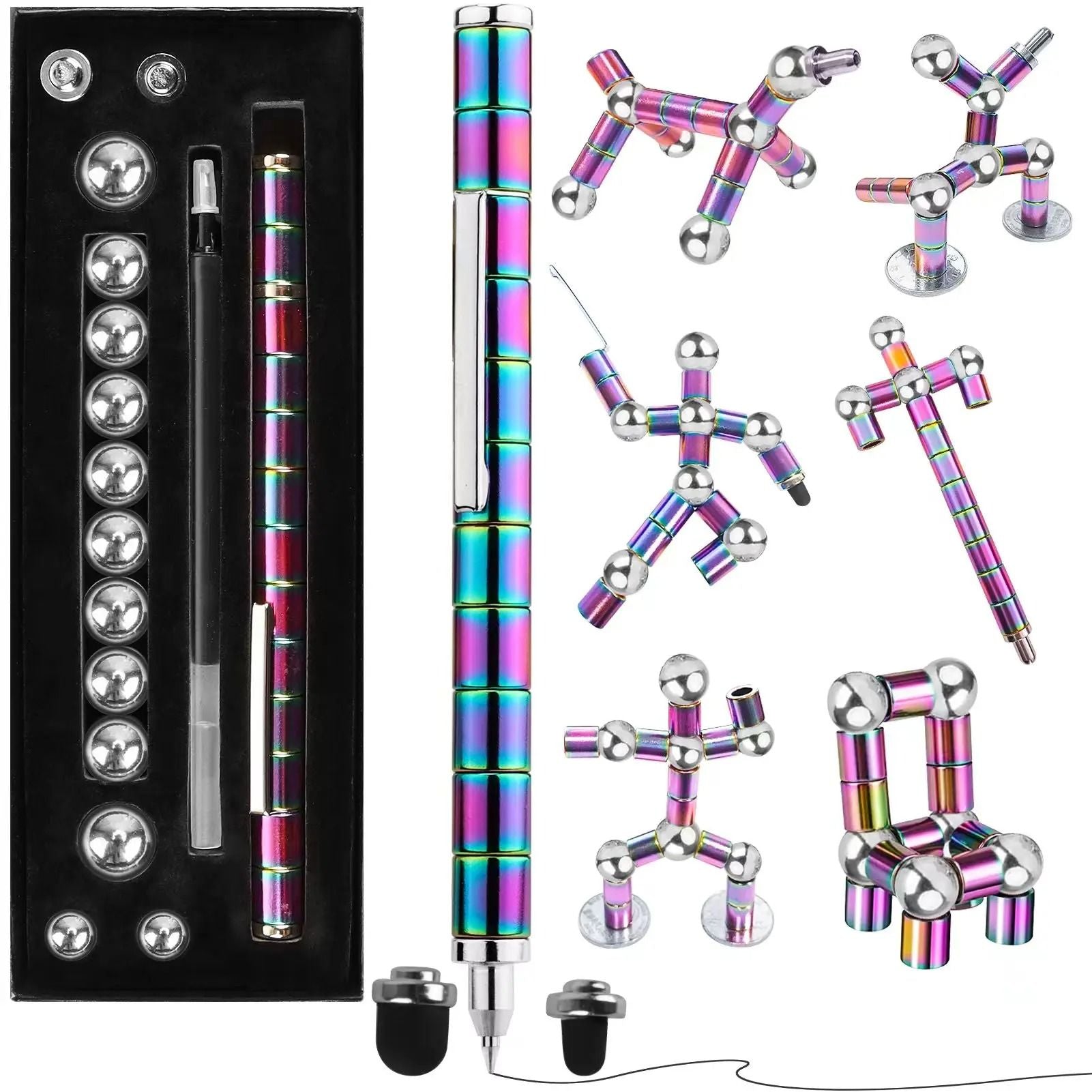 Magnetic Fidget Pen with Spinning Toy Function for Anxiety Relief