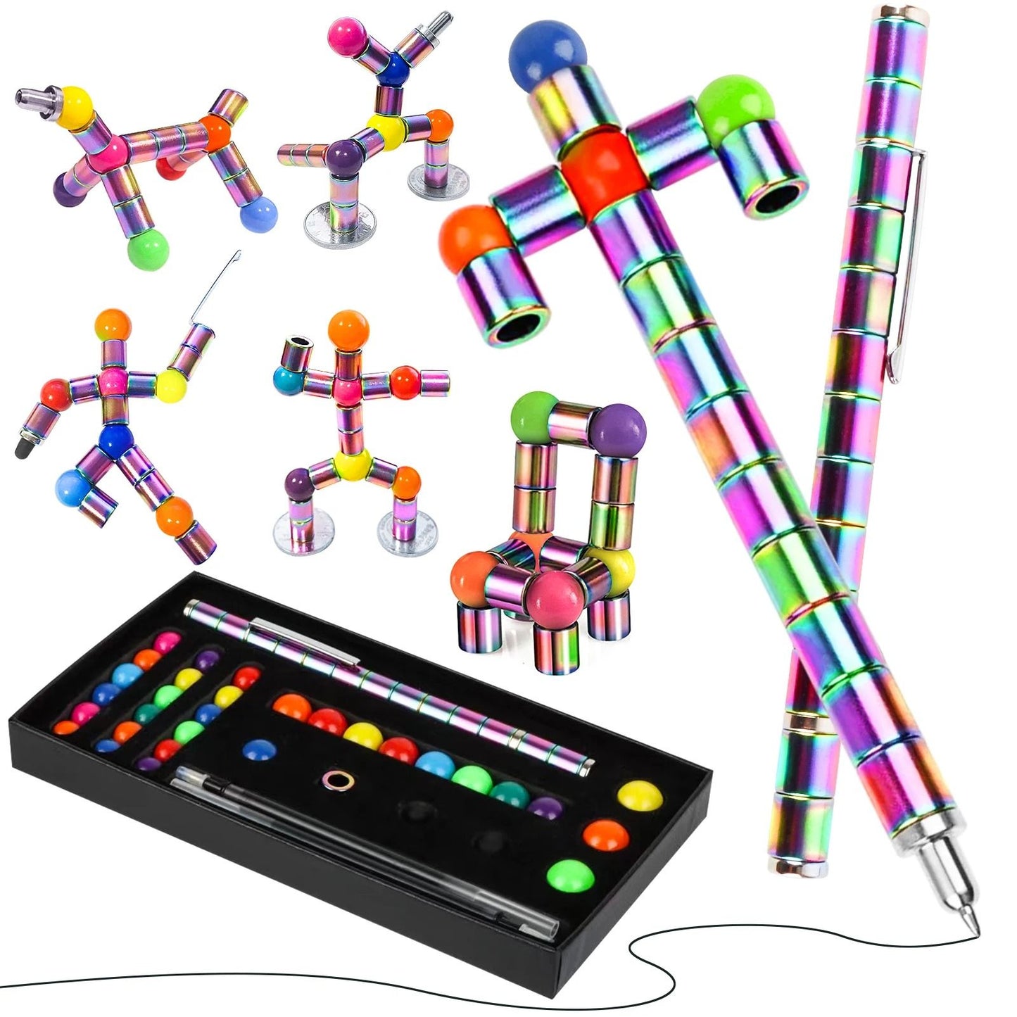 Magnetic Fidget Pen With Spinning Toy Function For Anxiety Relief 14