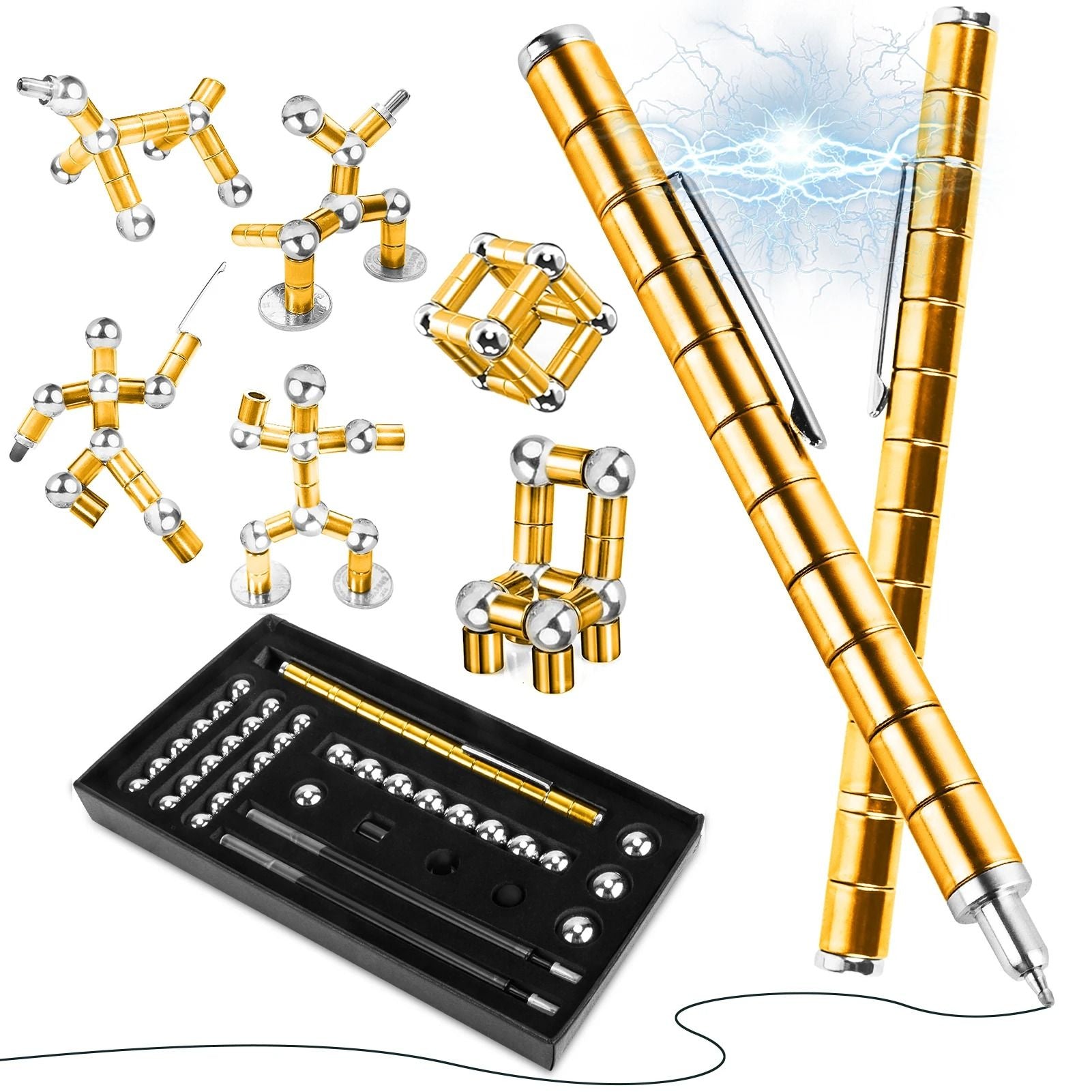 Magnetic Fidget Pen With Spinning Toy Function For Anxiety Relief 15