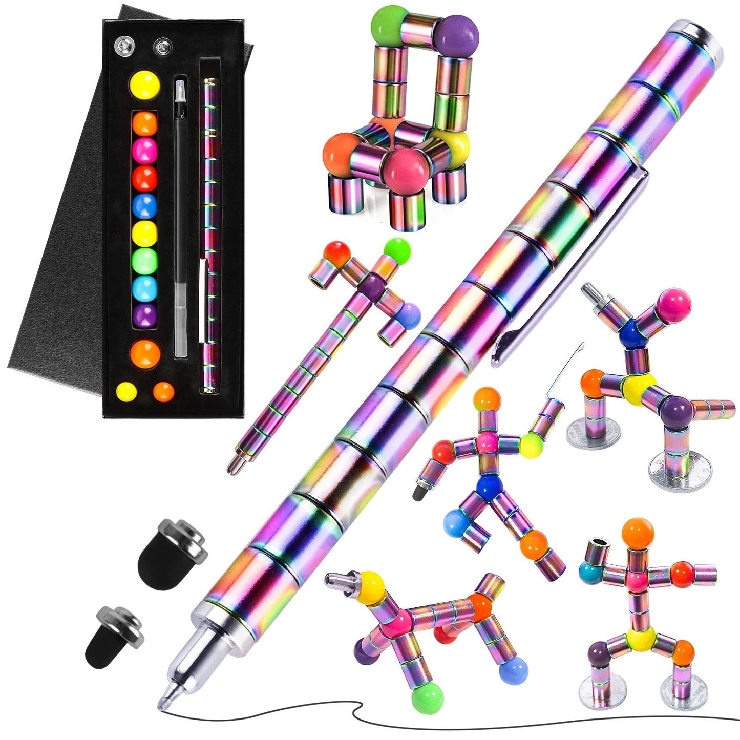 Magnetic Fidget Pen With Spinning Toy Function For Anxiety Relief 16