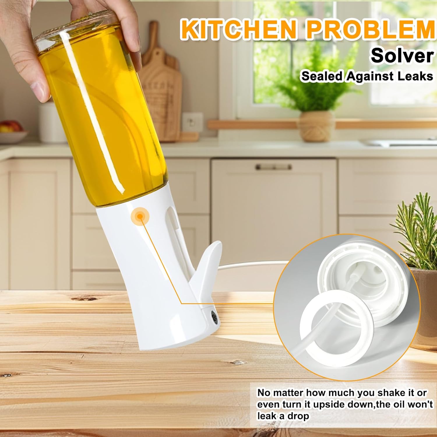 Cooking Oil Spray Bottle Air Fryer Accessories Olive Oil Mister Spray Bottle For Cooking Refillable 5