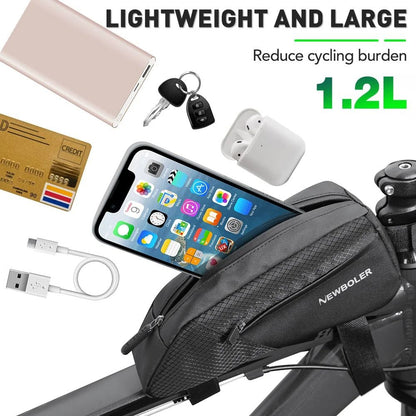 Waterproof Bicycle Frame Bag With Reflective Design And Large Capacity 4