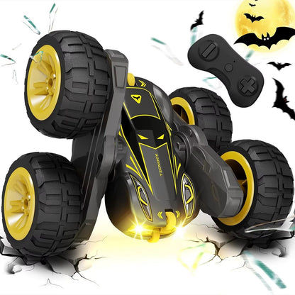 DoubleSided RC Stunt Car With Lights  360 Rotating Remote Control Car Fast Charging Toy For Kids 8