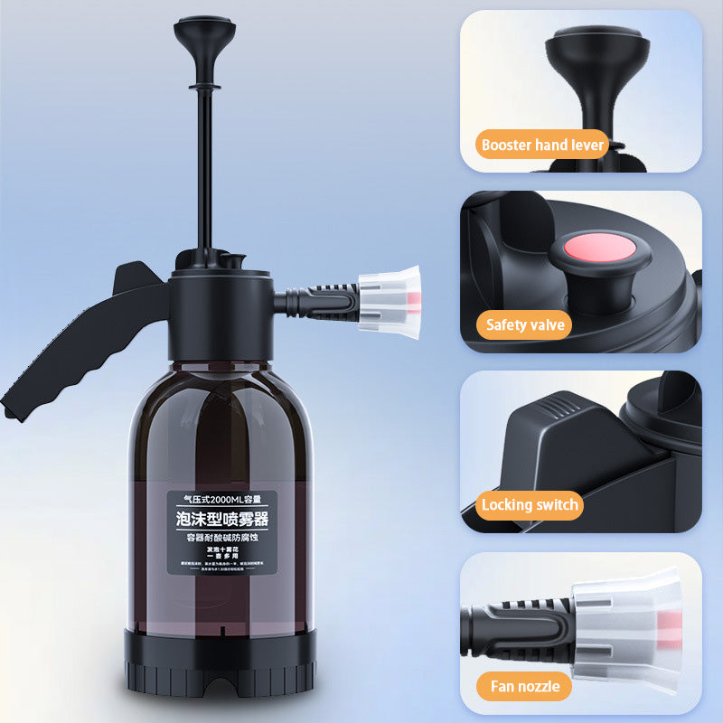 Car Wash Spray Bottle Hand Pump Foam Sprayer Car Air Pressure Spray Washer Auto Detailing  Window C 3