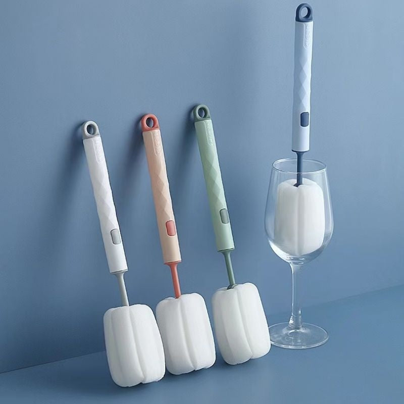 360 Degree Rotation Silicone Bottle Brush Set Food Grade Baby Bottle Pacifier  Nipple Cleaning Brus 3