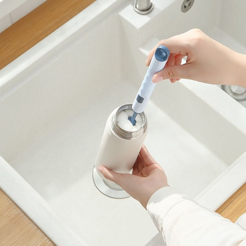 360 Degree Rotation Silicone Bottle Brush Set Food Grade Baby Bottle Pacifier  Nipple Cleaning Brus 2