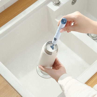 360 Degree Rotation Silicone Bottle Brush Set Food Grade Baby Bottle Pacifier  Nipple Cleaning Brus 2