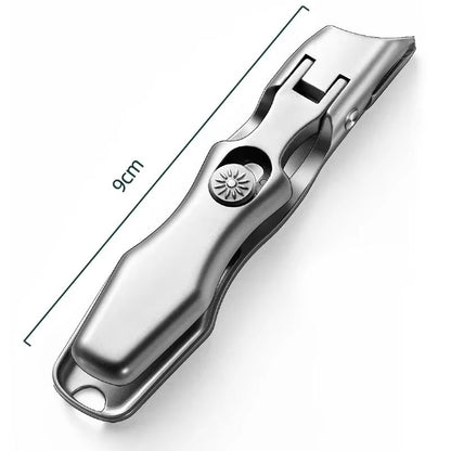 AntiSplash Thick Toenail Clippers  Large Opening Curved Nail Cutter For Precise Manicures 6