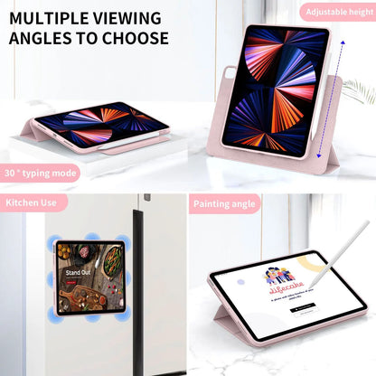 Magnetic Rotating Detachable IPad Case With Stand 3
