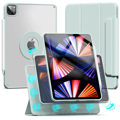 Magnetic Rotating Detachable IPad Case With Stand 5