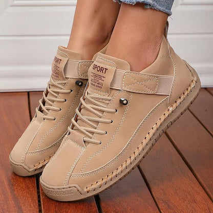 Womens MidTop Retro Workwear Boots  Fashionable British Style AntiSlip Shoes 7