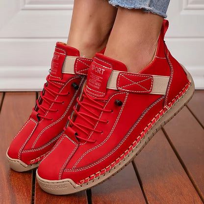 Womens MidTop Retro Workwear Boots  Fashionable British Style AntiSlip Shoes 11