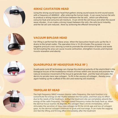Vacuum Therapy Cavitation RF Body Slimming Machine 5
