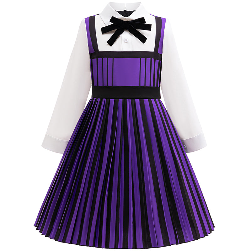 Wednesday & Enid Sinclair 2Pcs Girls Cosplay Costume Set, Official Look for Halloween, Birthday Parties & Carnival Dress