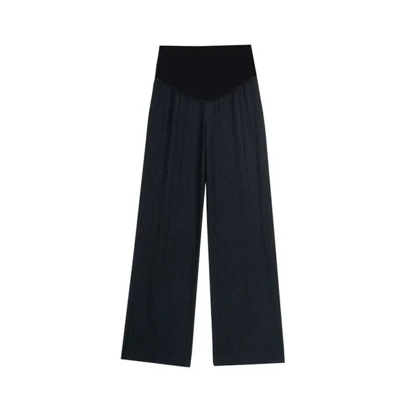 Summer Maternity Wear Ice Silk WideLeg Pants Loose Pleated NinePoint Thin Outer Wear 6