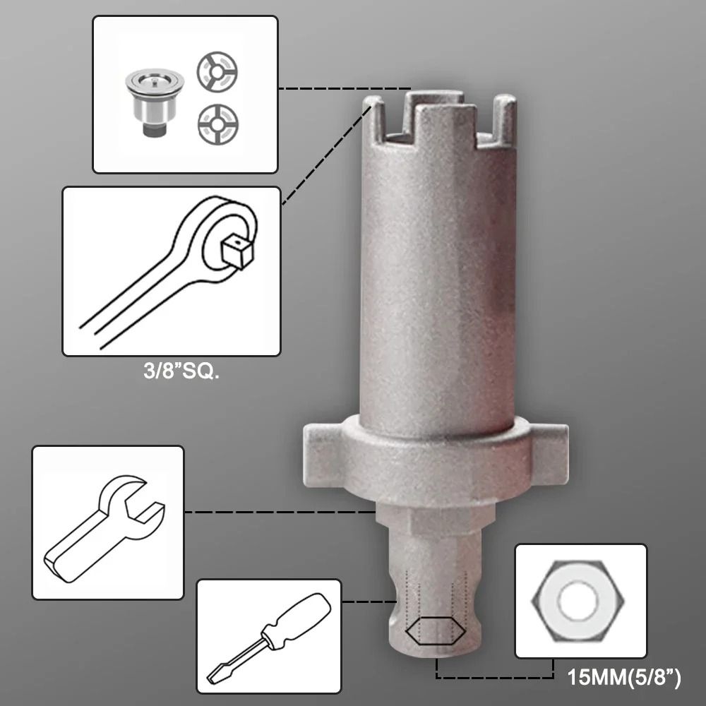 Sink Faucet Wrench Plumbing Repair Tool 2