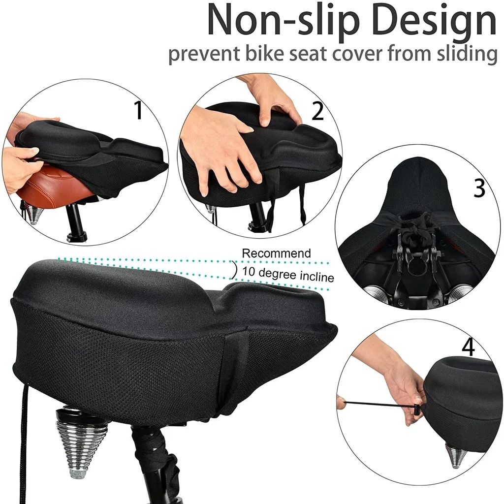 Electric Bike Gel Cushion Seat Cover 1