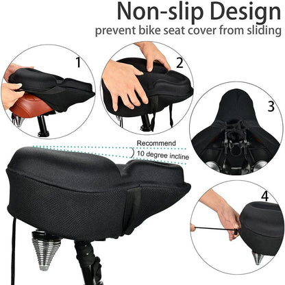 Electric Bike Gel Cushion Seat Cover 1
