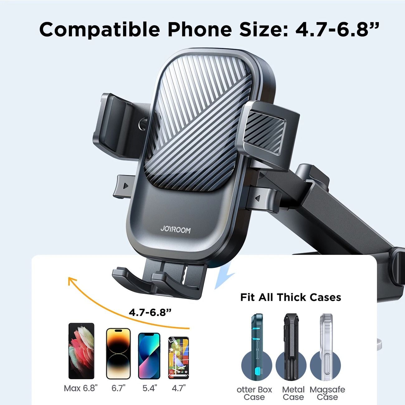 Universal Car Mount Phone Holder With Suction Cup 5