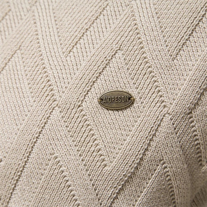 Mens Solid Knit Pullover Sweater 3