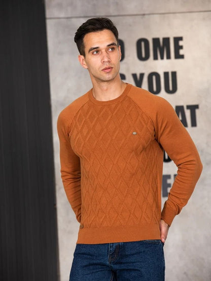 Mens Solid Knit Pullover Sweater 5