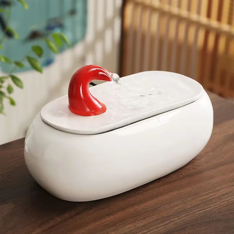 Chinese Style Ceramic Water Fountain  Desktop MoneyMaking Ornament For Home  Office Decor 5