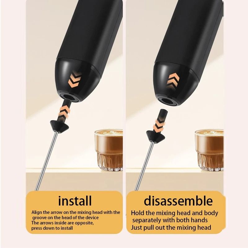 Portable Electric Milk Frother And Egg Beater 2