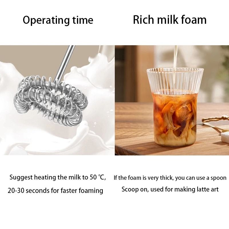 Portable Electric Milk Frother And Egg Beater 3